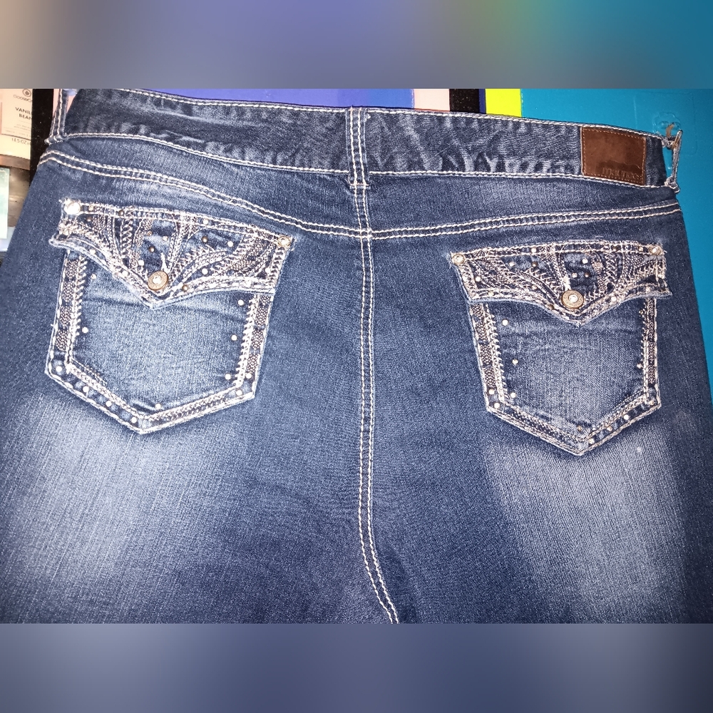 Maurice's Rhinestone Jeans - Picture 5 of 6